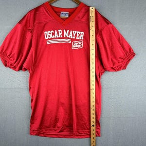 Oscar Mayer 12 Football Jersey Champro Sports Adult Medium Red Vintage image 5