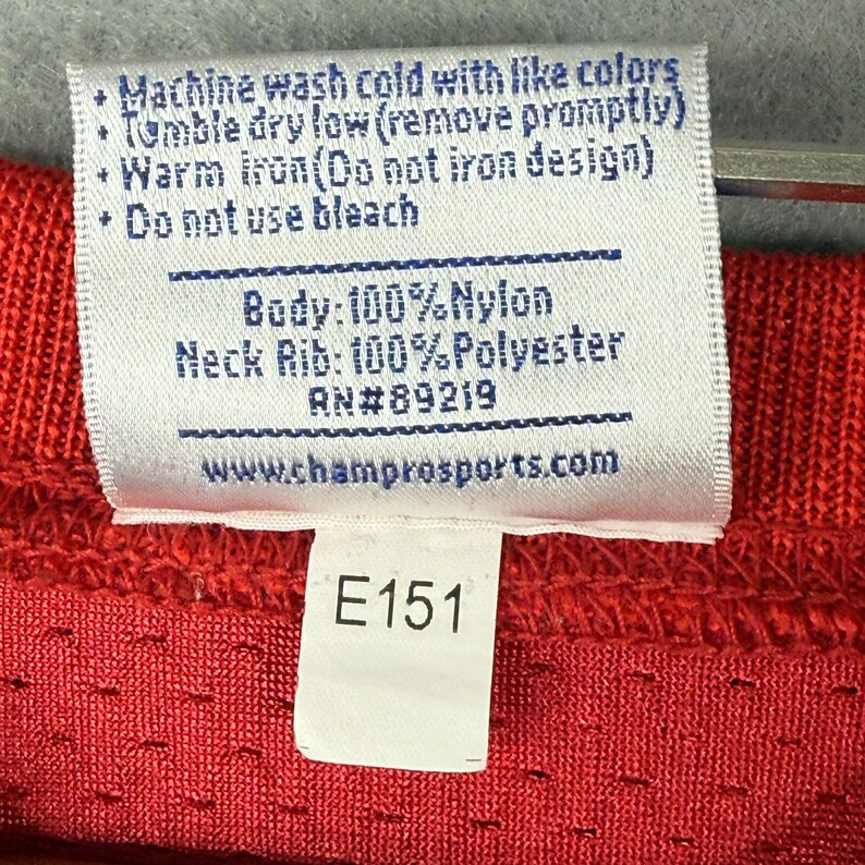 Oscar Mayer 12 Football Jersey Champro Sports Adult Medium Red Vintage image 4