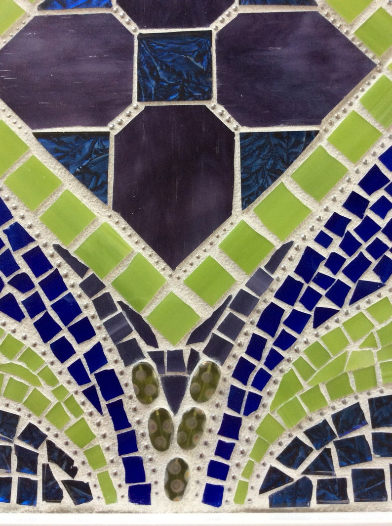 Abstract Mosaic Wall Hanging Etsy