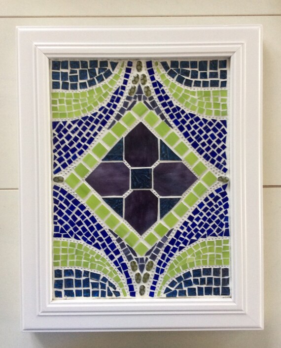 Abstract Mosaic Wall Hanging Etsy