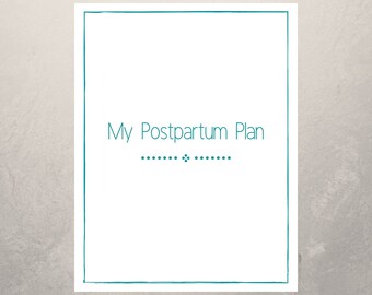 Postpartum Plan, Postpartum Doula, Plan for New Mom