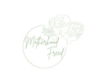 Pre-made Logo, Pre-made Business Logo, Minimalist Modern Logo, Small Business Logo, Blog Logo, Motherhood Logo, Mom Blog Logo, Doula Logo