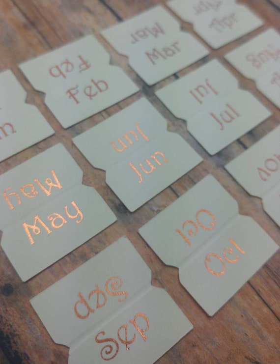 mini planner tabs ivory