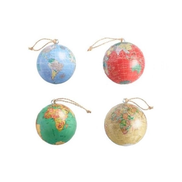 SALE - Globe Ornament . Earth Ornament . World Ornament . Christmas Ornament