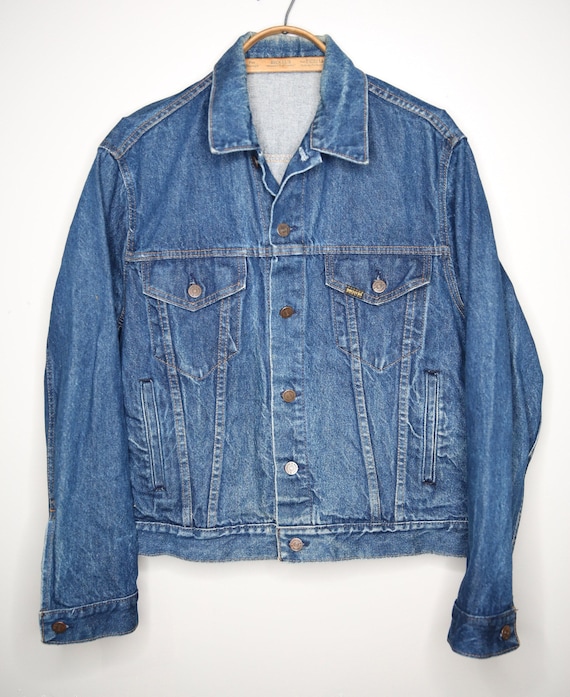 Vintage Sears Roebucks Denim Jacket Mens Size 44 Reg Workwear Coat