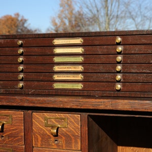 Antique Double Stack Wooden Flat File Cabinet with Hairpin Legs –  Industrial Artifacts