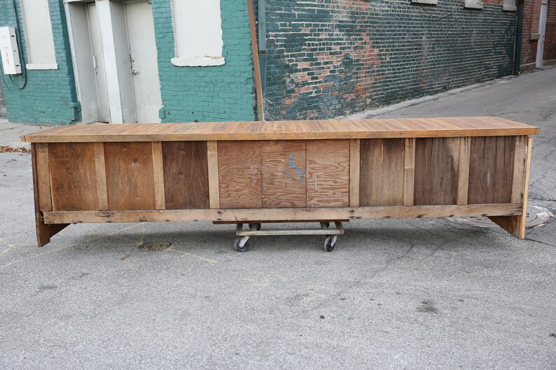 Antique Store Counter Bar Wood Countertop Kitchen Island Etsy