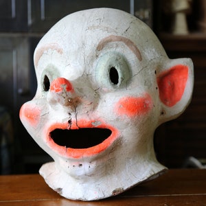 Paper Mache Mask for Halloween Home Decor - Maplewood Road