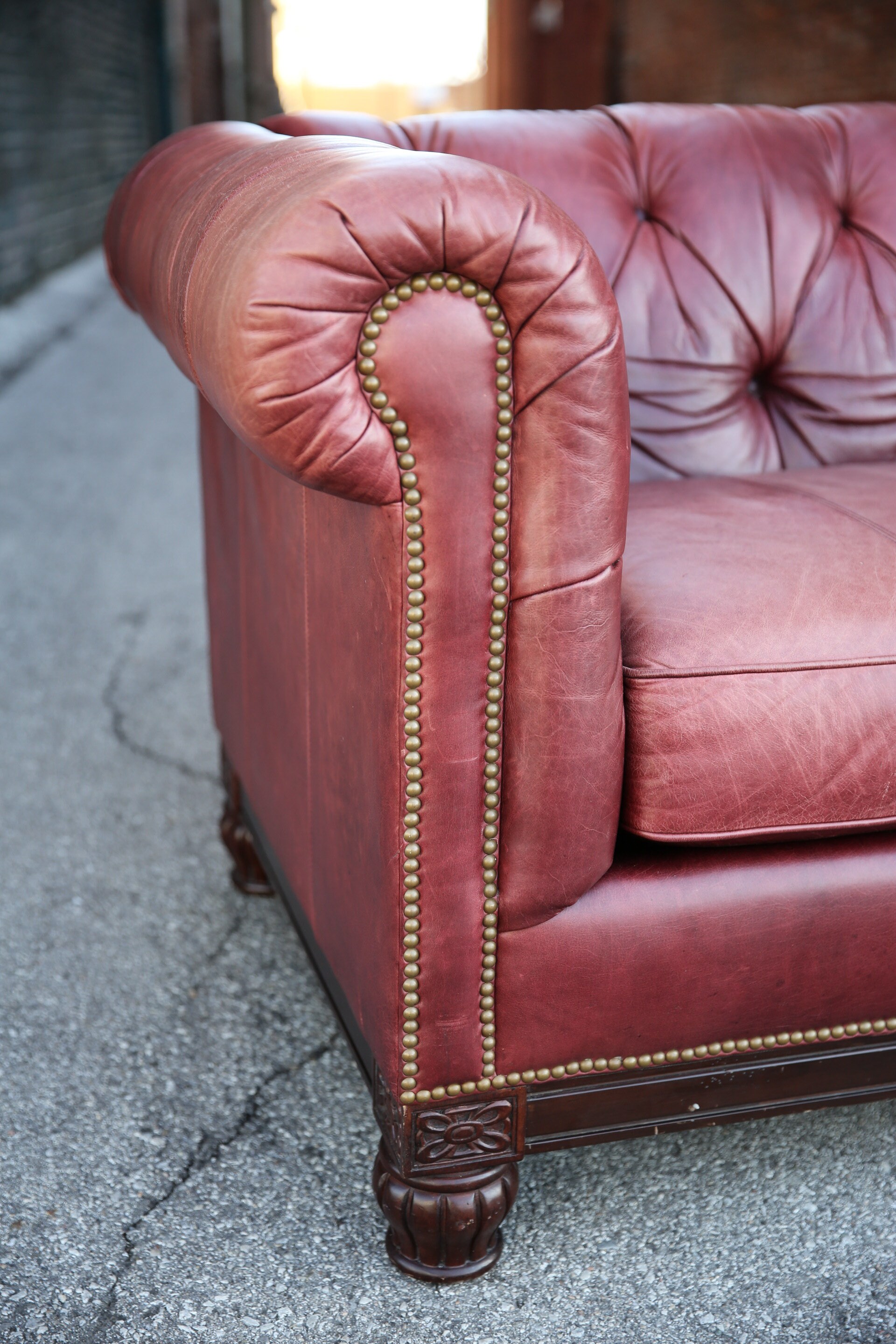 Bernhardt sale tufted sofa