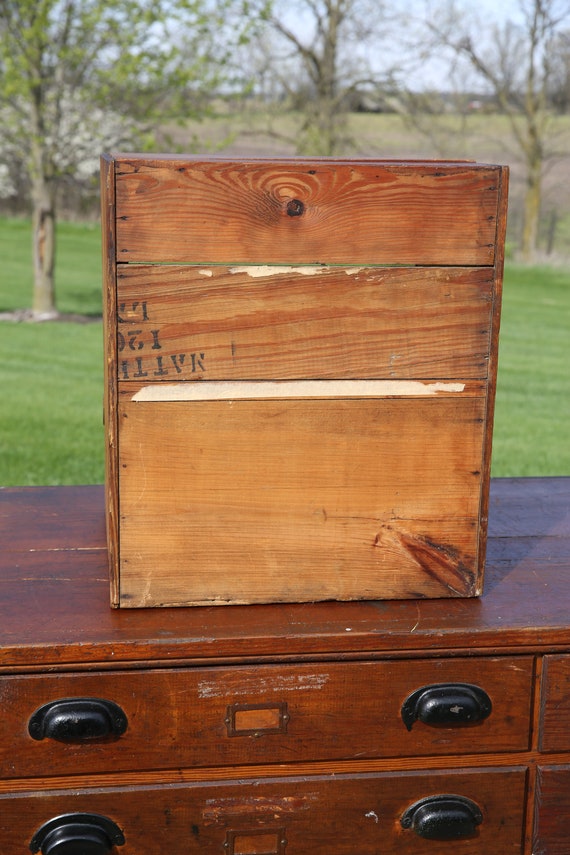 Antique Store Counter Peanut Candy Dispenser Wood Glass Display