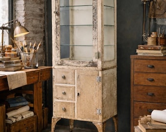 Retired IKEA Gunnern Red Metal, Emergency Cabinet, Medicine