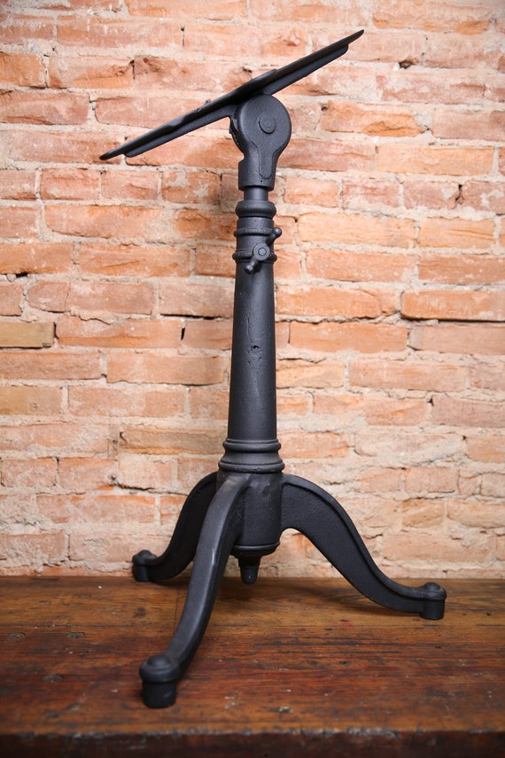Antique Cast Iron Drafting Table Base Industrial Pedestal Etsy