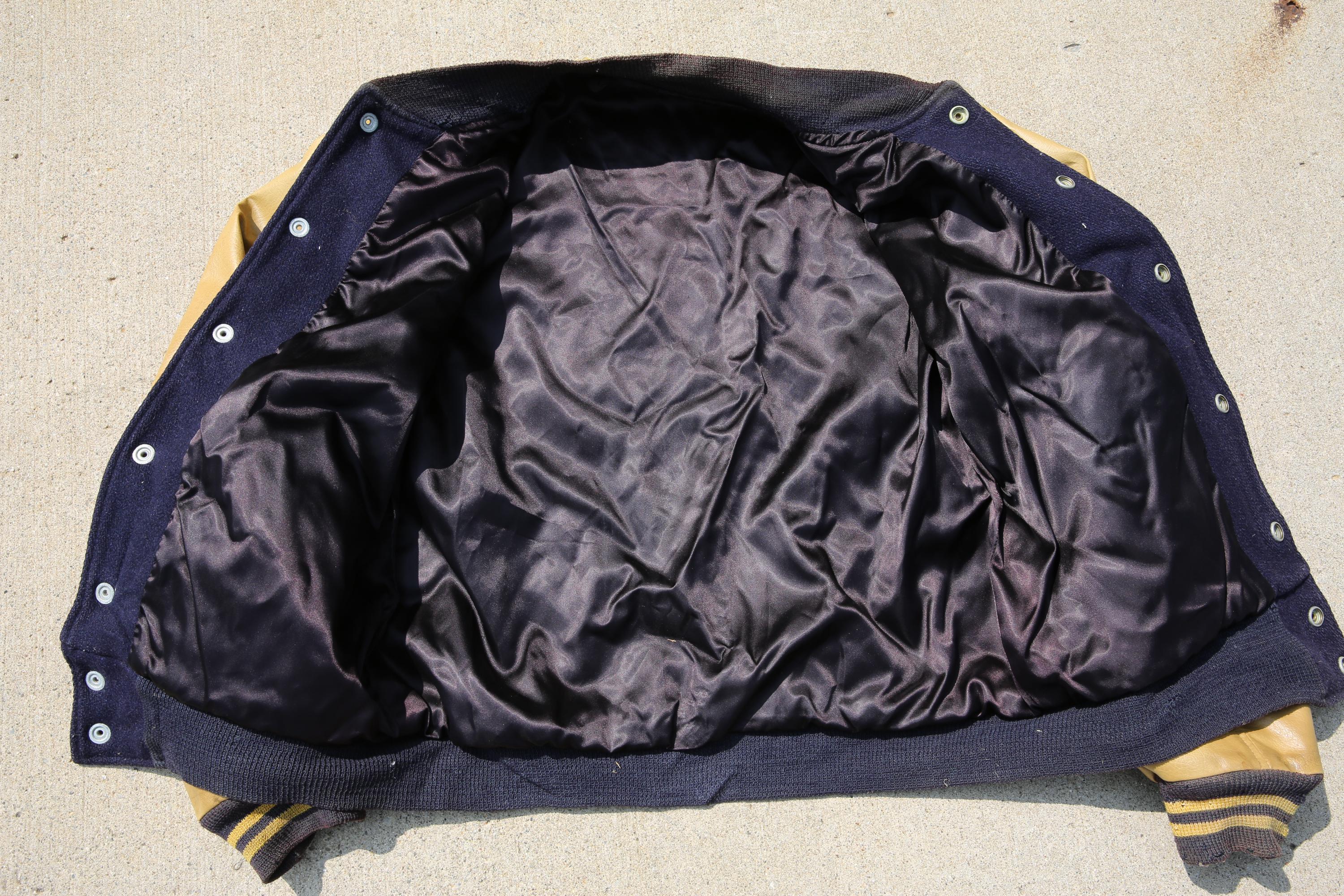 Vintage 60s Letterman Bomber Jacket Varsity Football American