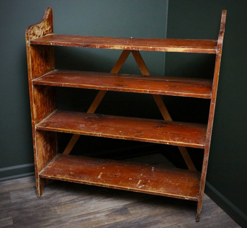 Antique Bucket Bench Primitive Wooden Shoe Rack Clothing denim Etsy