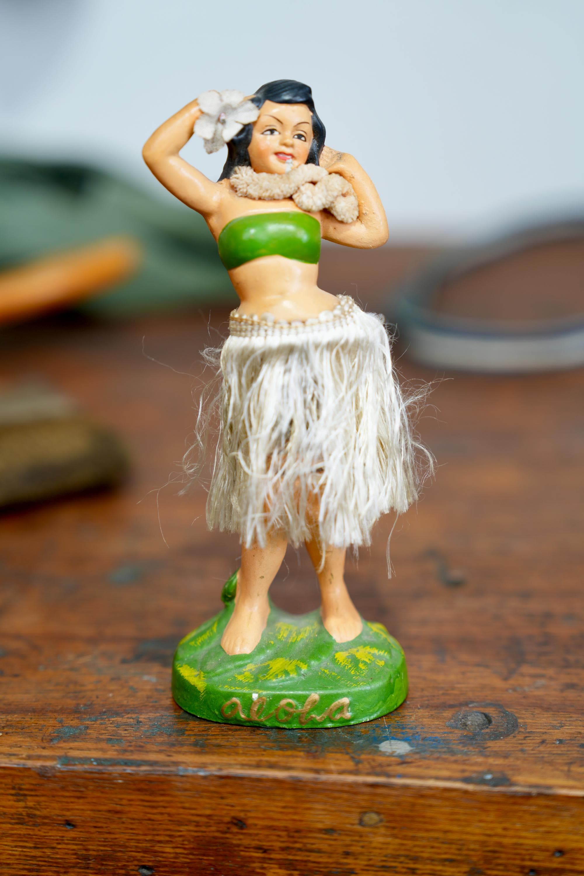 Vintage Hula Girl Figurine - Etsy