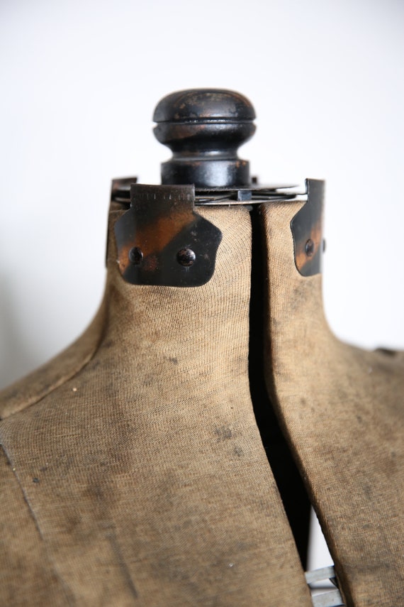 Antique Sewing Dress Form Adjustable Mannequin Dummy Metal Skirt