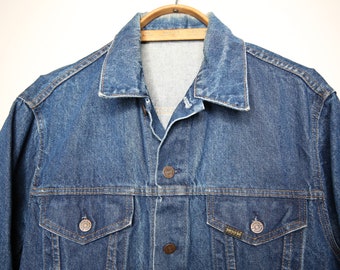 Vintage Sears Roebucks Denim Jacket Mens Size 44 Reg Workwear Coat