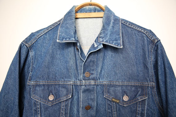 Vintage Sears Roebucks Denim Jacket Mens size 44 … - image 2