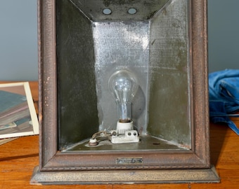 Antique Lighted Advertising Radiolite Sign Picture Frame E.C. Thiel Chicago RARE