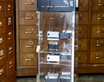 Vintage Kodak Camera Store Display Case Film Cabinet Light up Box