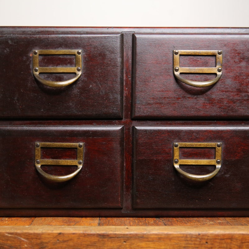 Card Catalog Table Etsy