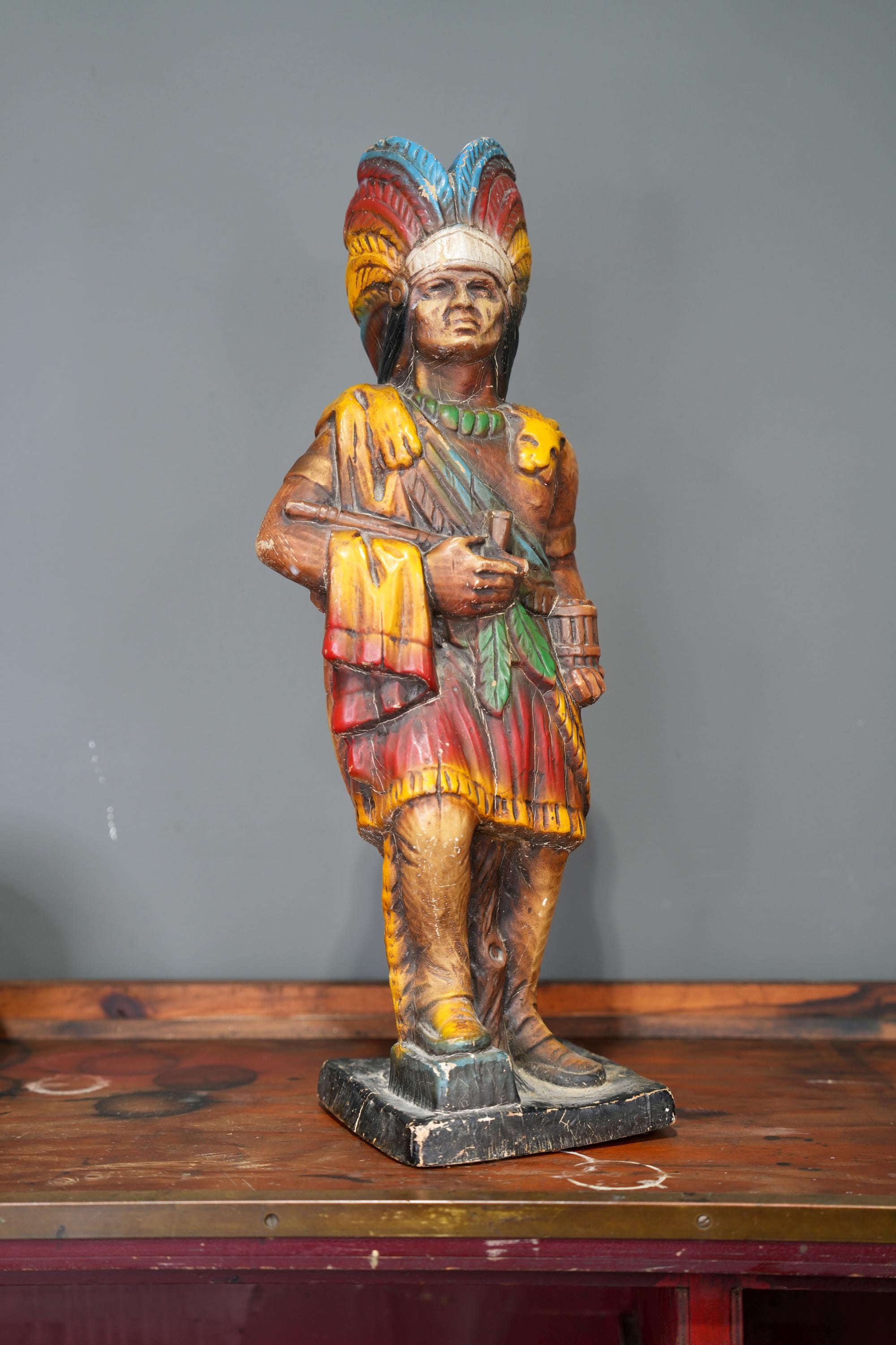 Vintage Indian Chief Statue - Etsy
