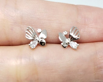 Sterling Silver Butterfly Earrings Butterflies Stud Earrings