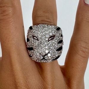 Lion Head Silver Ring