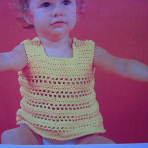 Baby Crochet Tank Top vintage PDF Pattern