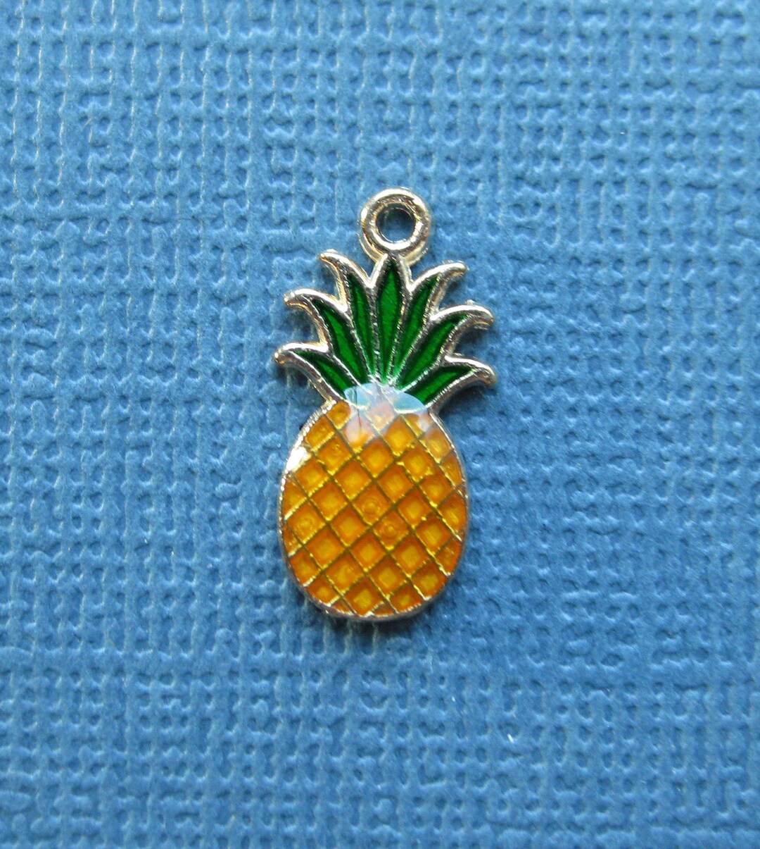 10 Pineapple Charms Pineapple Pendants Pineapple Fruit Etsy