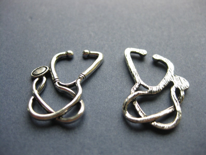 4 Stethoscope Charms Stethoscope Pendant Doctor Charm Etsy