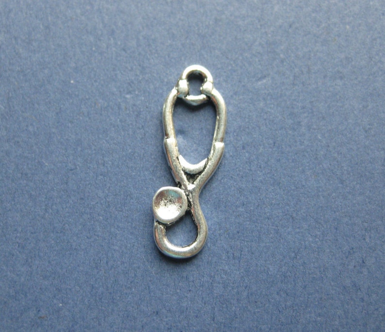 10 Stethoscope Charms Stethoscope Pendant Doctor Charm Etsy