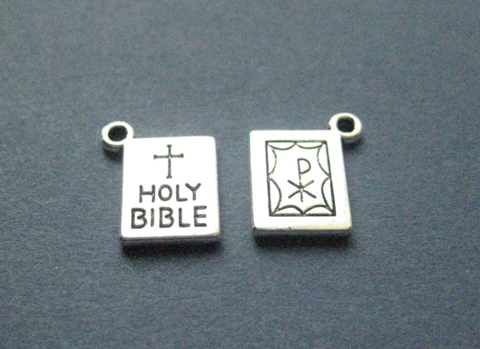 10 Bible Charms Bible Pendants Bible Religious Charm Etsy