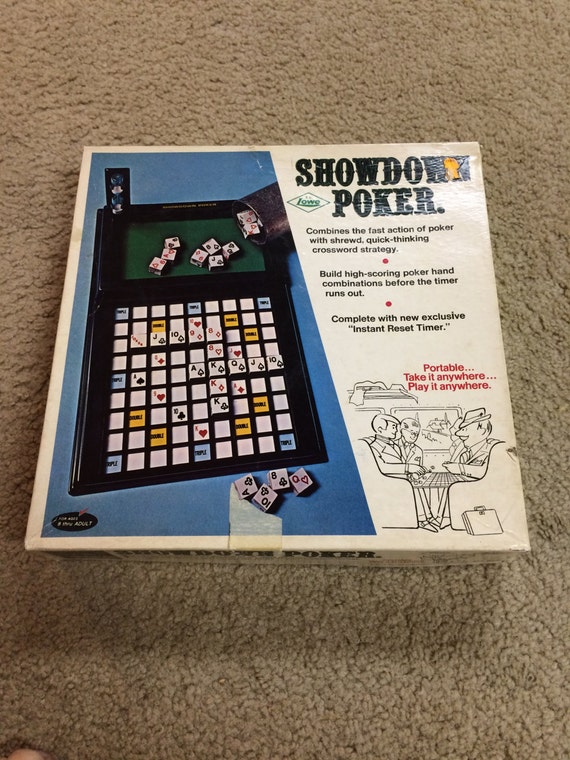 Vintage Showdown Poker Game 