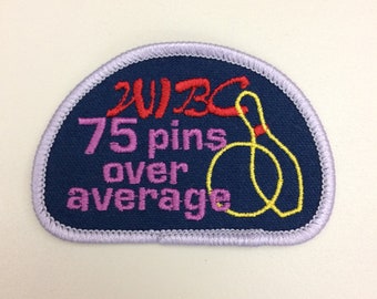 WIBC 75 Pins Over Average Patch!!!