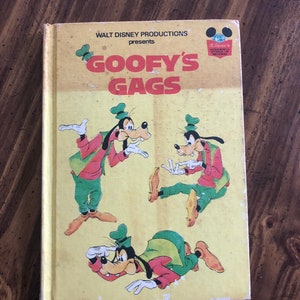 Vintage Disney&#39;s Wonderful World of Reading Book!!!  Goofy&#39;s Gags!!!
