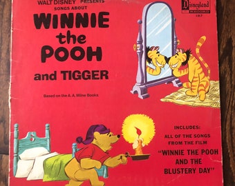 Vintage Disneyland Records Winnie the Pooh and Tigger Untested