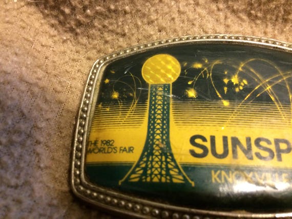 Vintage 1982 Worlds Fair Belt Buck!!! - image 4