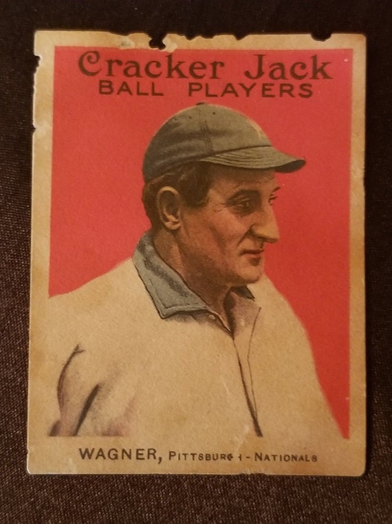 Honus Wagner Cracker Jack Baseball Card 1914.