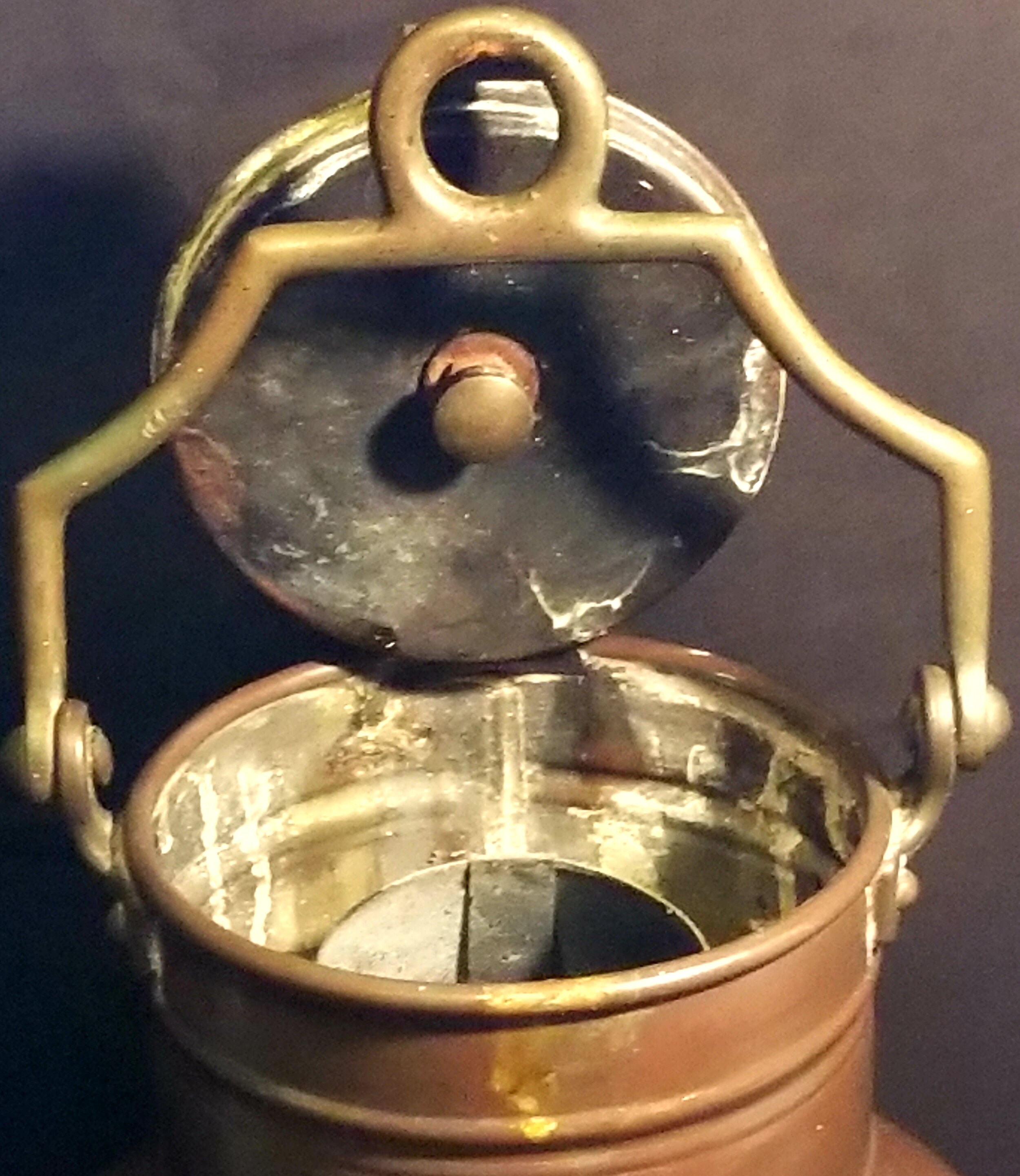 1930's Monumental perkins Marine Lamp and Hardware Corp All Copper Lamp