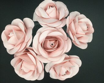 Blush Pink Paper Roses, Bridal Shower Centerpiece, Baby Shower Centerpiece CHOOSE YOUR COLORS , First Anniversary Gift, Mother’s Day Gift
