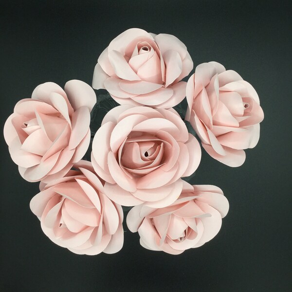 Pink 2d Roses Paper Paper Roses - Etsy