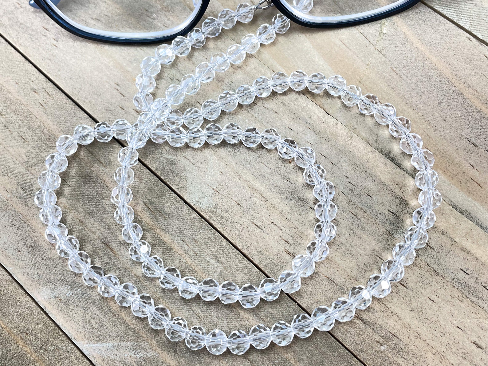 Crystal Eyeglass Chainsunglass Chaineyeglass Holdereyeglass Etsy