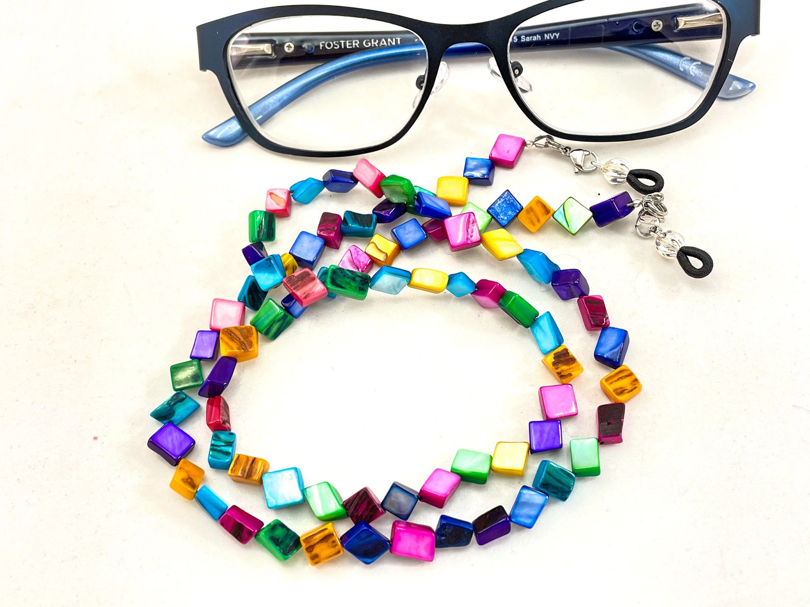 Multi Mother of Pearl Eyeglass Chainsunglass Chaineyeglass Etsy