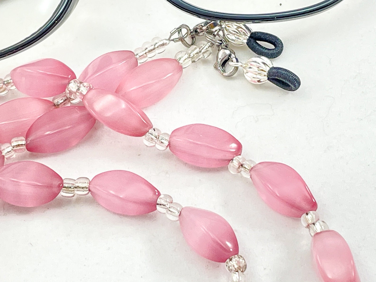 Pink Cats Eye Eyeglass ChainSunglass ChainEyeglass Etsy