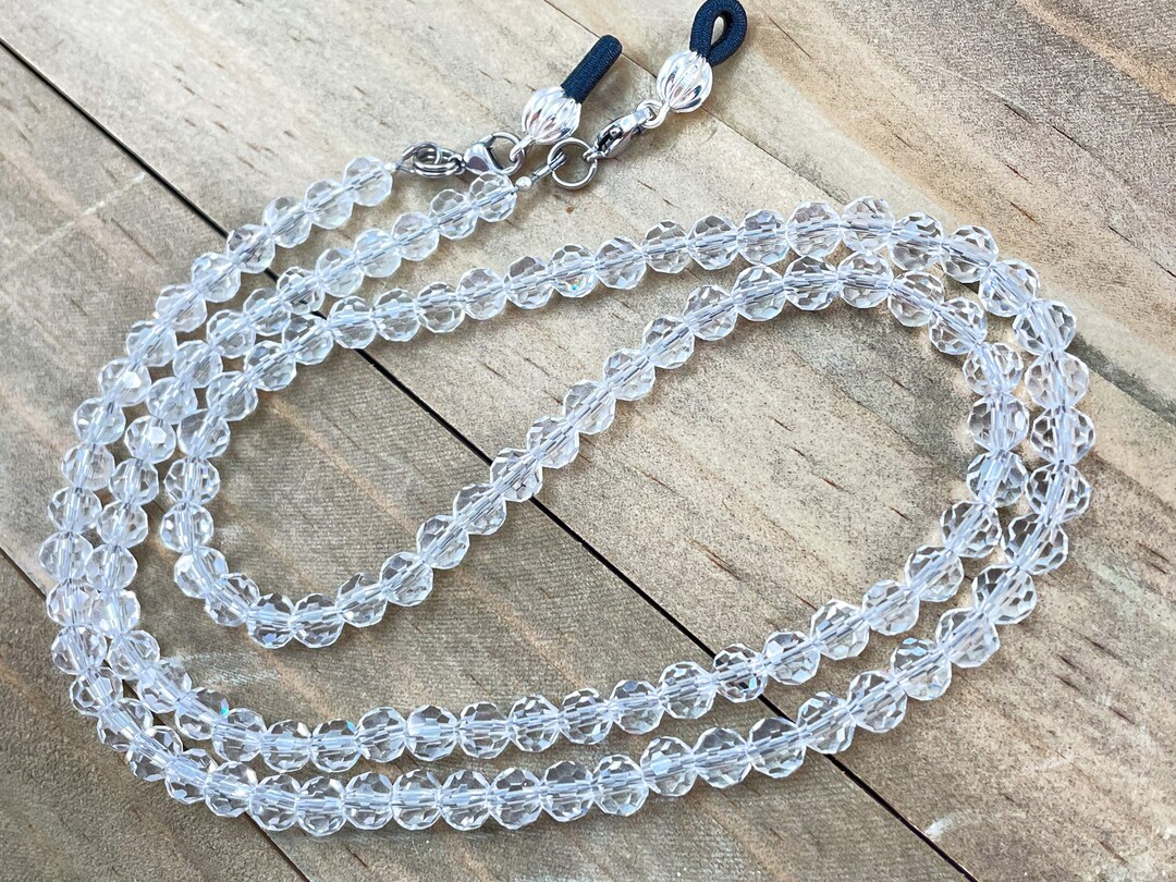 Crystal Eyeglass Chainsunglass Chaineyeglass Holdereyeglass Etsy