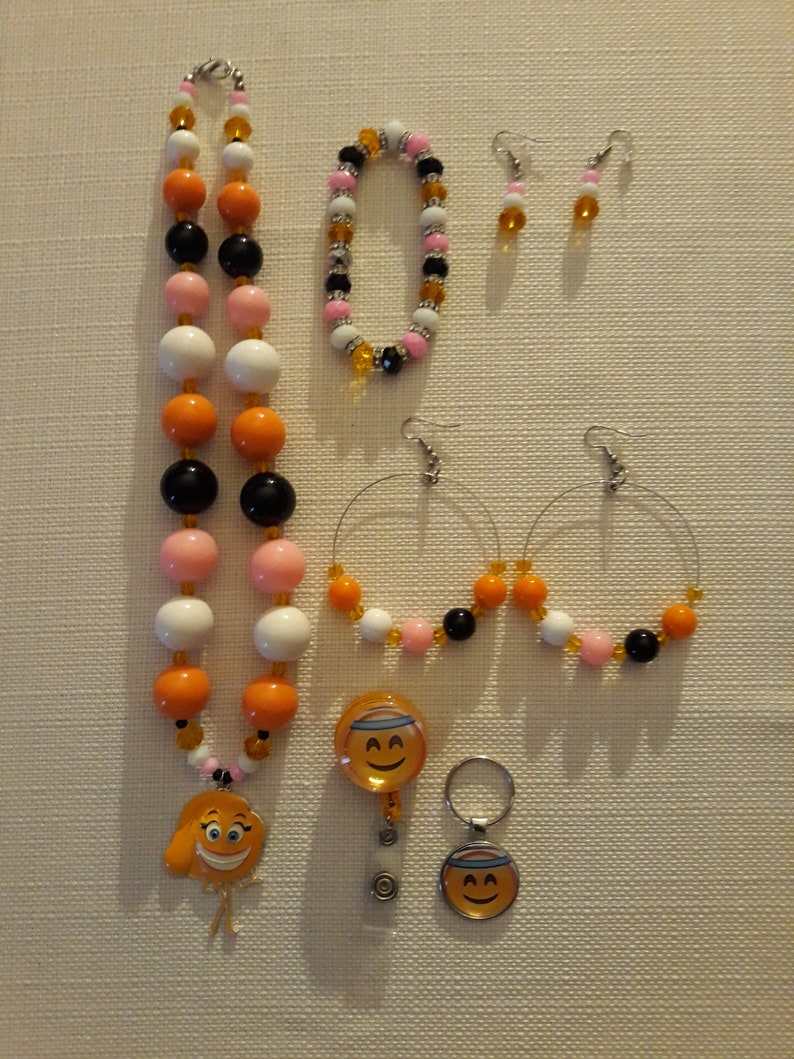 Emoji Jewelry Sets Etsy
