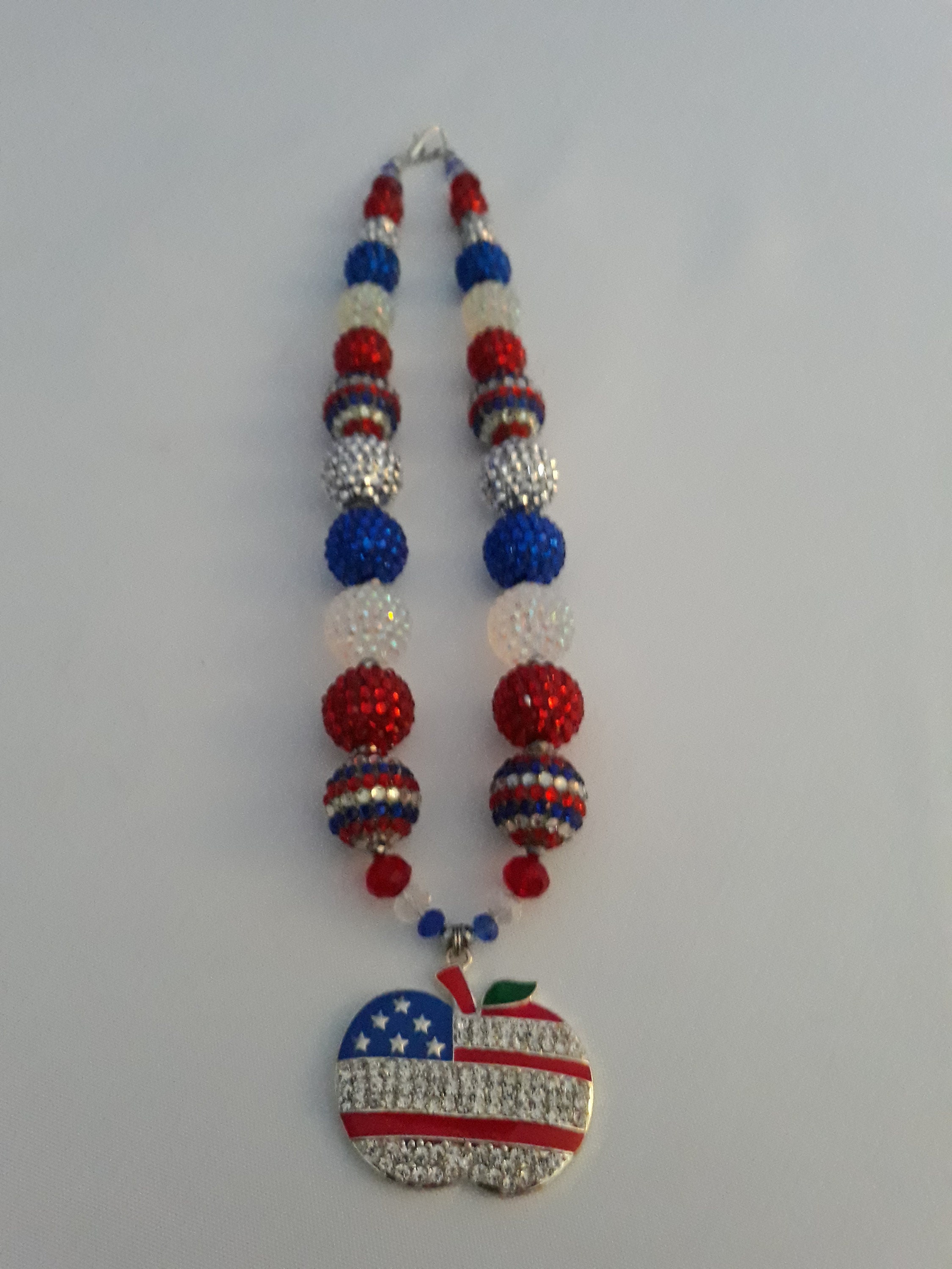 American Flag Rhinestone Jewelry Set - Etsy