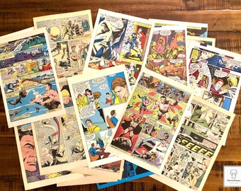 Comic Book Pages Etsy