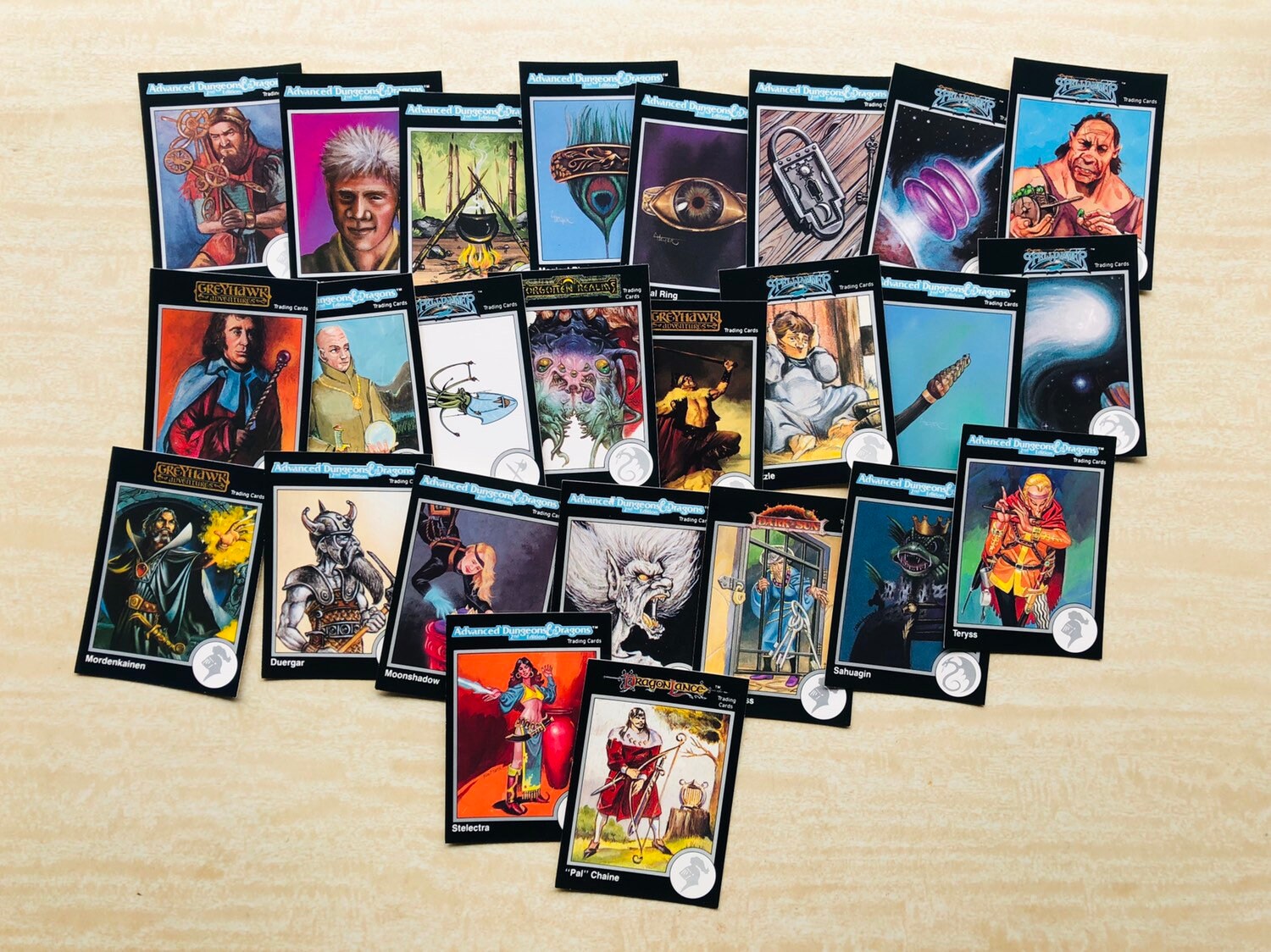 25 Vintage Dungeons and Dragons Cards / NM / 1992 / TSR / Etsy